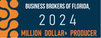 Business Brokers of Florida 2024 Million Dollar Producer award graphic